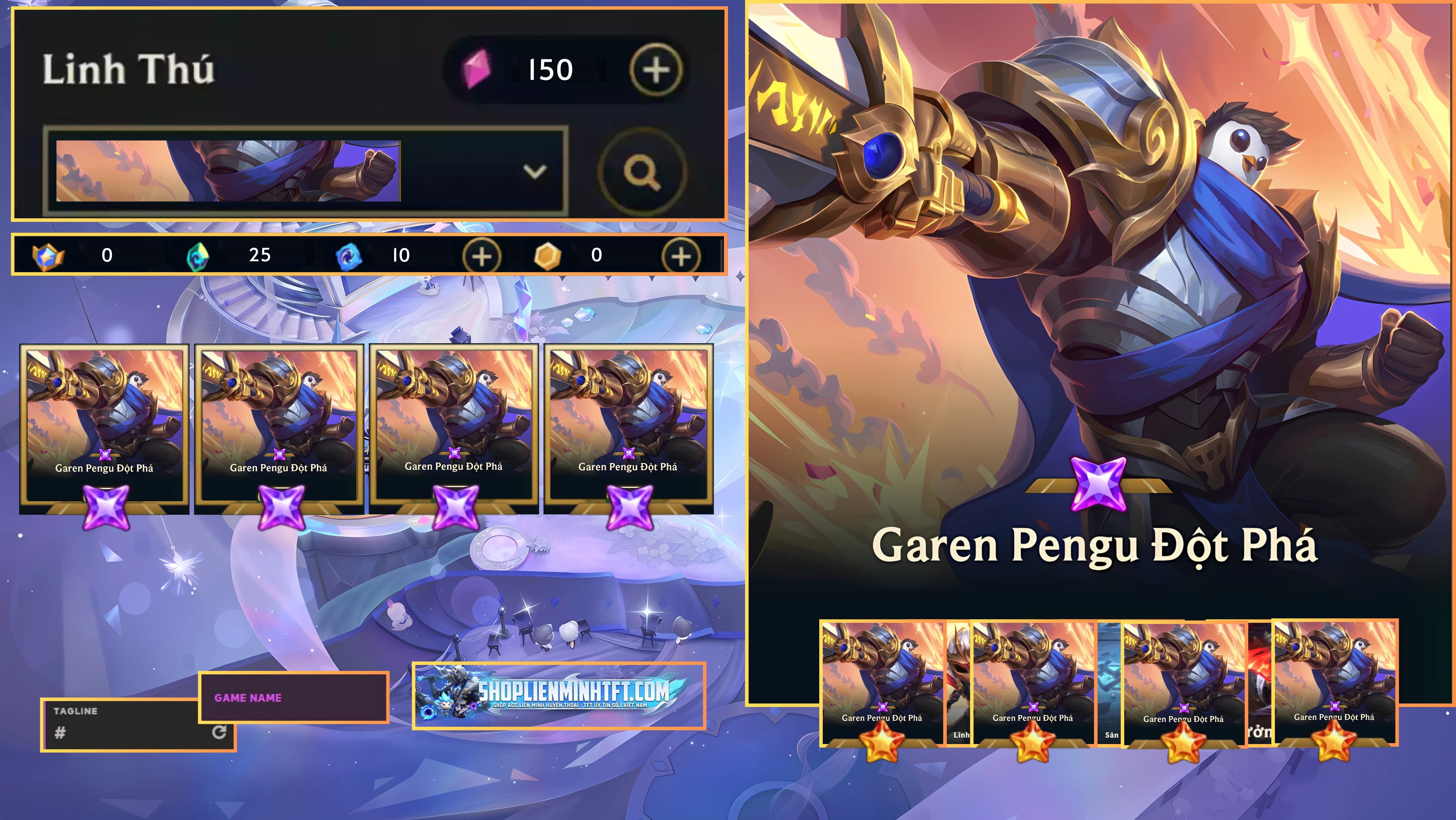 GAREN PENGU ĐỘT PHÁ CLONE